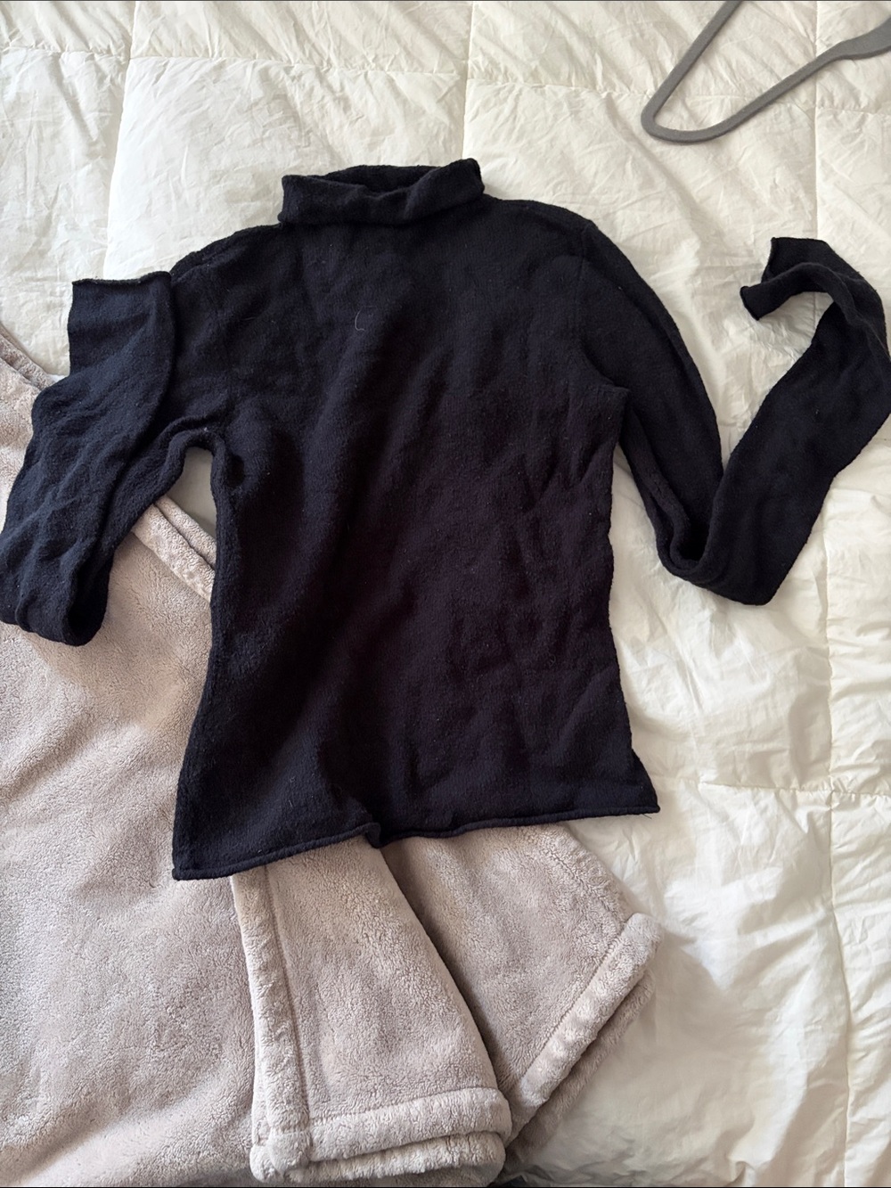 Black Turtleneck Long Sleeve Sweater